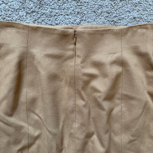 VTG ~ 1990s ~ Anne Klein II ~ Camel Pencil Skirt ~ Wool-Cashmere Blend - Picture 6 of 8